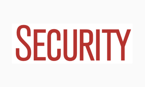 The word 'SECURITY' prominently displayed in bold red text on a white background.