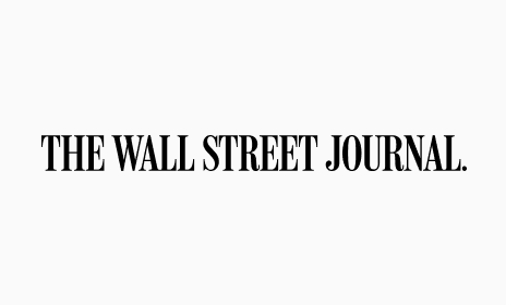 Logo of The Wall Street Journal, featuring the publication's name in bold, uppercase letters with a period at the end.