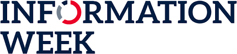 The logo of Information Week, featuring the words 'INFORMATION' in dark blue and 'WEEK' in dark blue, accompanied by a circular design in red and gray.