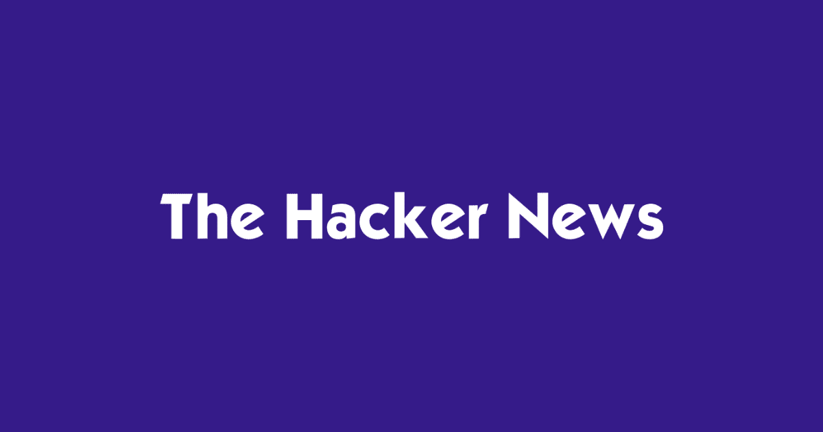 The logo of The Hacker News displayed on a purple background. The text is in white, featuring a bold and modern font, with the words "The Hacker News" centered. The simplicity of the design emphasizes the logo's branding.